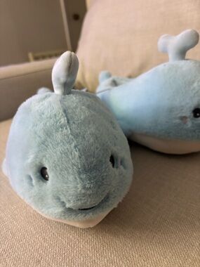 Cat & Jack Light Blue Plush Whale Pair - Soft Sea Friends